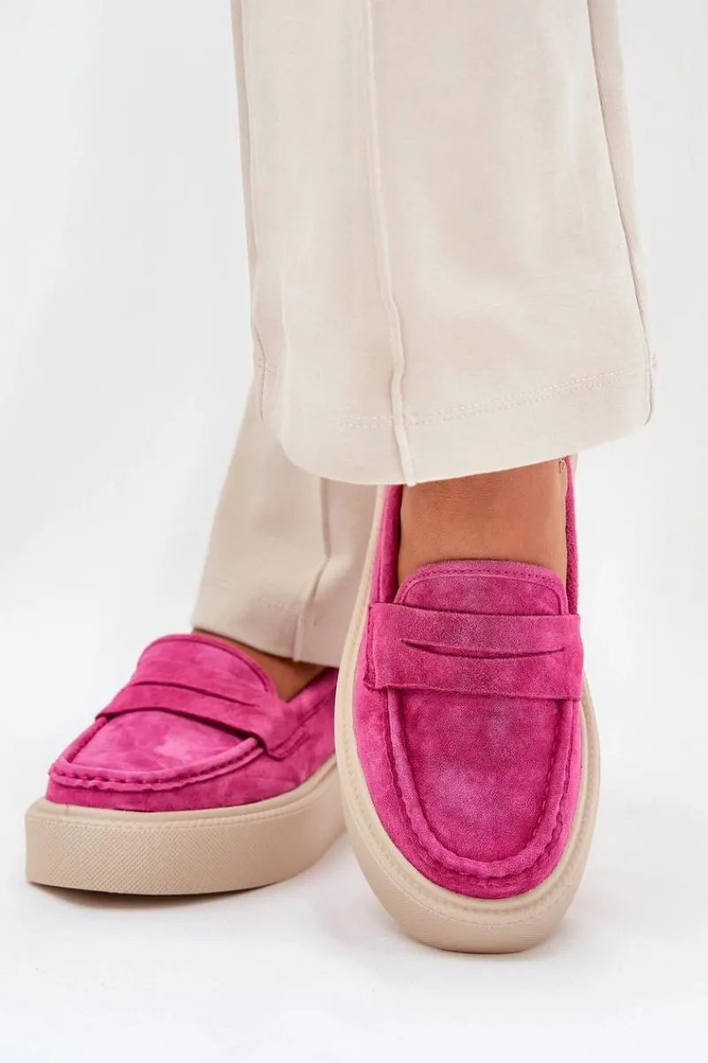 Discount Buty damskie Vinceza Mokasyny Damskie Zamszowe Na Platformie Vinceza 79535 Fuksja