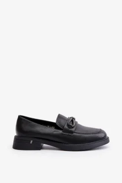 Loafersy Damskie|Mokasyny Damskie Skórzane></noscript>Buty damskie Vinceza Mokasyny Damskie Ze Skóry Naturalnej Vinceza 62181 Czarne