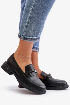 Loafersy Damskie|Mokasyny Damskie Skórzane></noscript>Buty damskie Vinceza Mokasyny Damskie Ze Skóry Naturalnej Vinceza 62181 Czarne