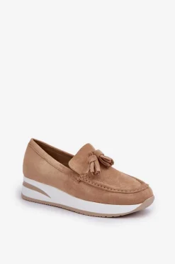 Loafersy Damskie|Mokasyny Damskie Zamszowe><noscript><img width=