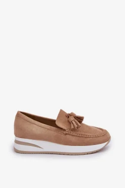 Loafersy Damskie|Mokasyny Damskie Zamszowe><noscript><img width=