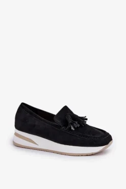 Loafersy Damskie|Mokasyny Damskie Zamszowe><noscript><img width=