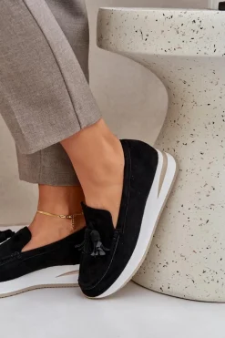 Loafersy Damskie|Mokasyny Damskie Zamszowe><noscript><img width=