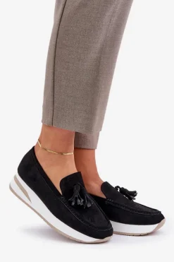 Loafersy Damskie|Mokasyny Damskie Zamszowe><noscript><img width=