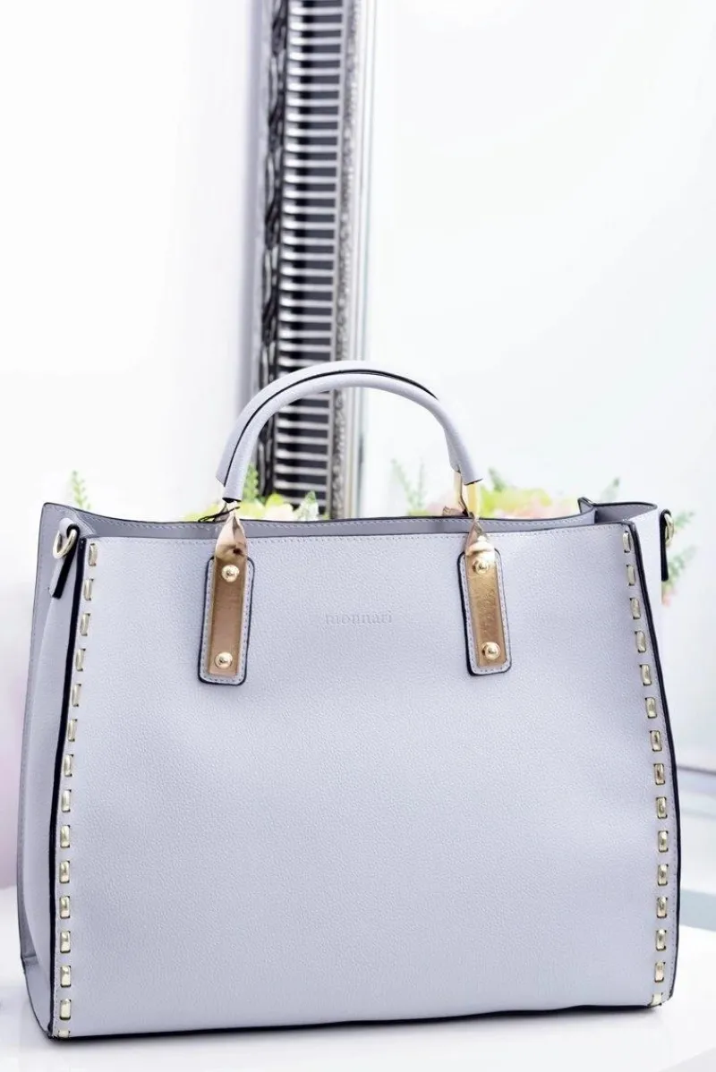 Torebki Monnari|Torebki Klasyczne>Monnari Błękitna Prostokątna Torba Damska