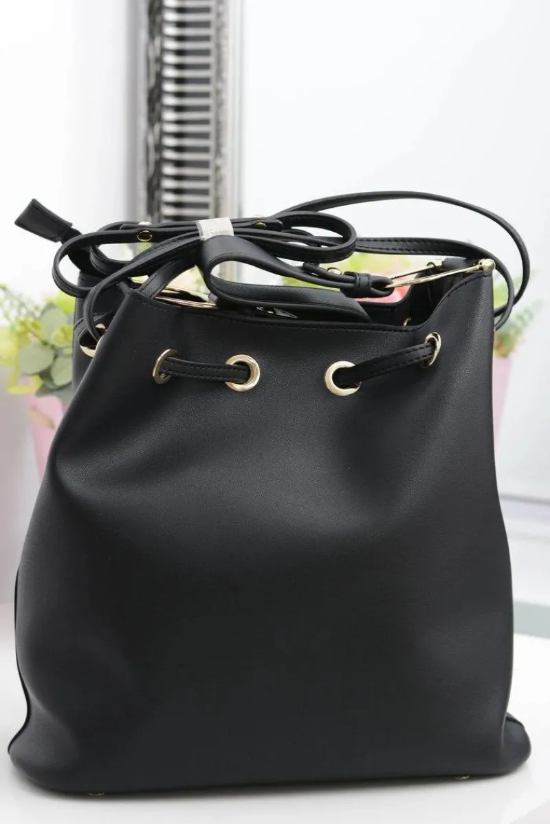 Online Czarna Damska Torba Worek Na Ramię Torebki Monnari|Torebki Klasyczne