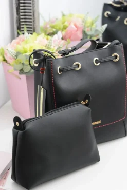 Online Czarna Damska Torba Worek Na Ramię Torebki Monnari|Torebki Klasyczne