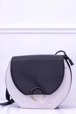 Sale Damska Czarno Szara Torebka Kopertówka Z Barwnymi Bokami BAGA660 Torebki Monnari|Kopertówki