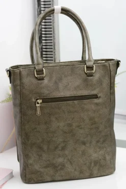 Torebki Monnari|Torebki Klasyczne></noscript>Monnari Oliwkowa Klasyczna Miejska Torba Z Nitami