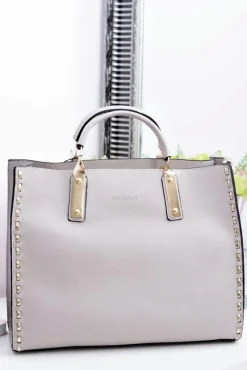 Hot Pudrowa Prostokątna Torba Damska Torebki Monnari|Torebki Klasyczne