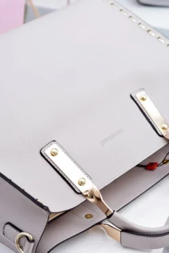 Hot Pudrowa Prostokątna Torba Damska Torebki Monnari|Torebki Klasyczne