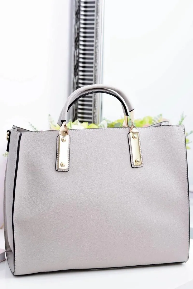 Hot Pudrowa Prostokątna Torba Damska Torebki Monnari|Torebki Klasyczne