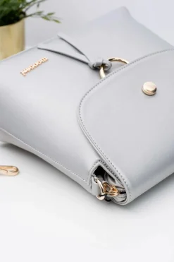 New Srebrna Torebka Listonoszka Torebki Monnari|Listonoszki