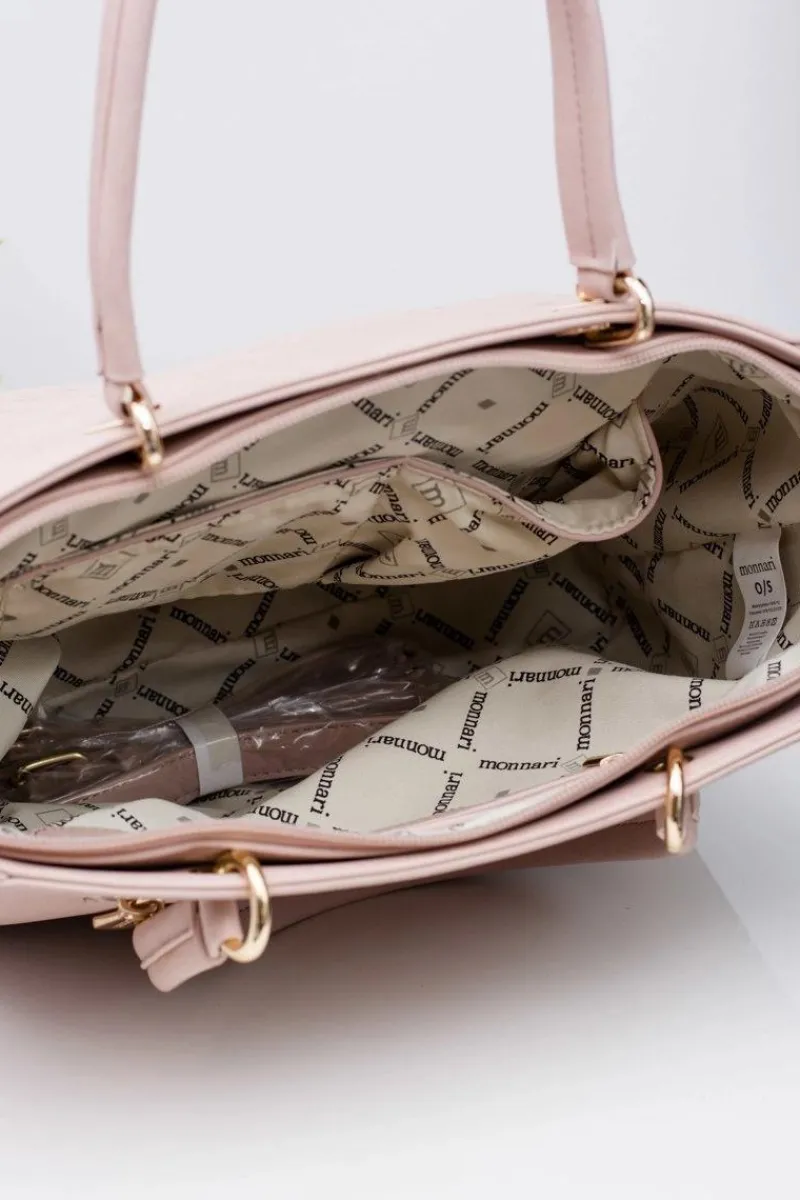 Discount Torebka Klasyczna Shopper Pudrowy Róż Torebki Monnari|Torebki Klasyczne