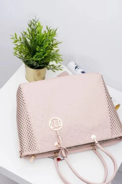 Discount Torebka Klasyczna Shopper Pudrowy Róż Torebki Monnari|Torebki Klasyczne