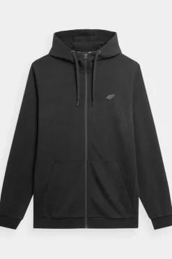 Online 4F Męska Bluza Dresowa Na Zamek Z Kapturem WMM00TSWSM1466-20S Czarna