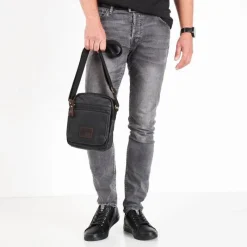 Discount Big Star Shoes Męska Saszetka BIG STAR GG574091 Czarna