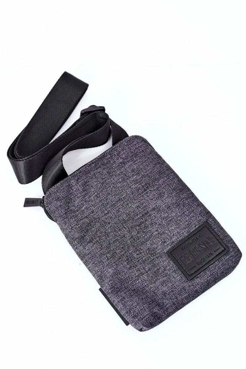 Clearance Big Star Shoes Męska Saszetka Big Star HH574176 Szara Szary