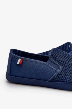 Discount Męskie Ażurowe Tenisówki Trampki Granatowe Koboru Męskie Trampki Niskie|Trampki Męskie Niskie