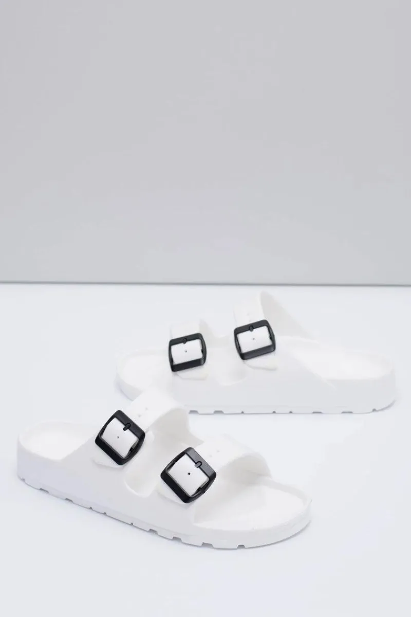 Clearance Boto Męskie Białe Ogrodowe Lekkie Klapki