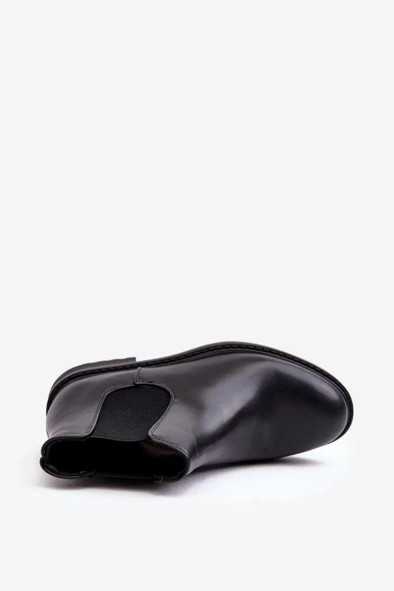 New Męskie Botki Sztyblety Niskie Czarne Dymidi Męskie Botki Męskie