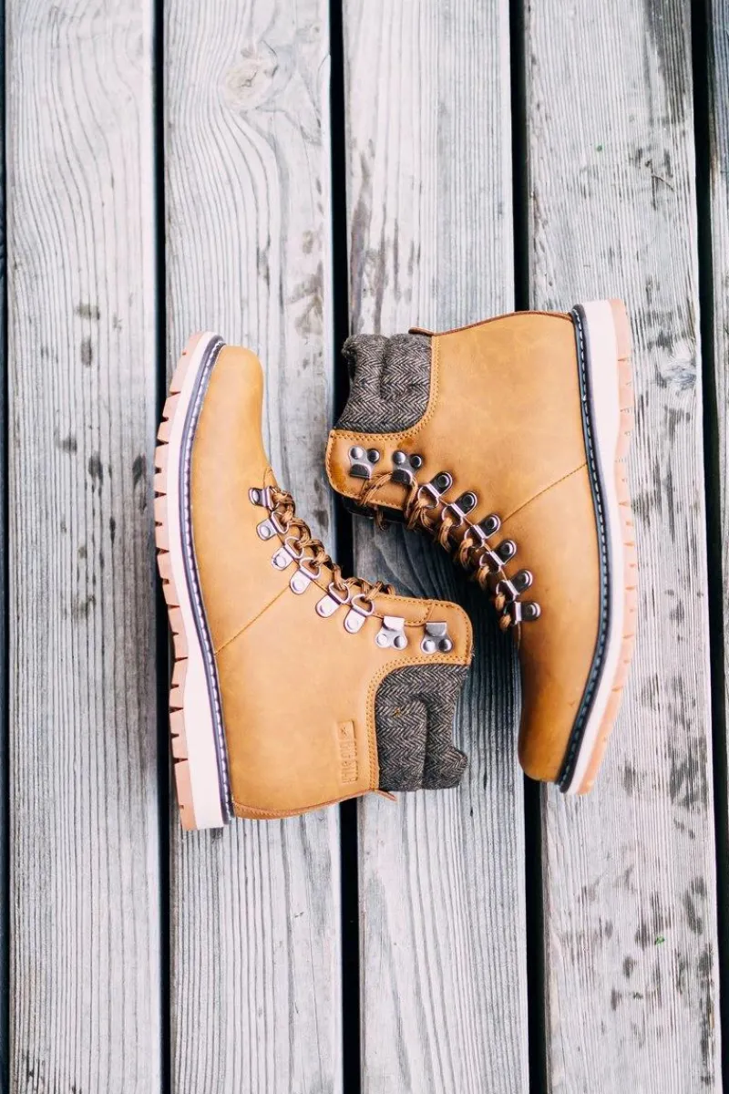 Botki Męskie>Big Star Shoes Męskie Botki Trapery Big Star Camel EE174402