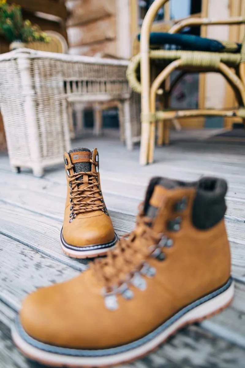 Botki Męskie>Big Star Shoes Męskie Botki Trapery Big Star Camel EE174402