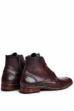 Best Męskie botki trzewiki skórzane brązowe kabir Bruno Męskie Botki Męskie