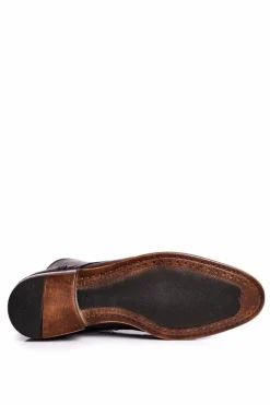 Best Męskie botki trzewiki skórzane brązowe kabir Bruno Męskie Botki Męskie