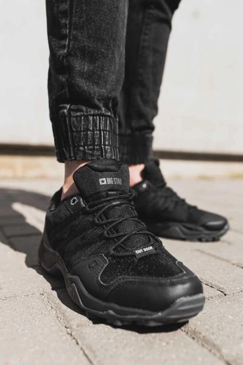 New Big Star Shoes Męskie Buty Big Star Trekking Outdoor Czarne EE174456