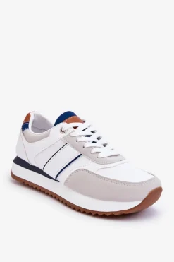 Discount Boto Męskie Buty Sportowe Białe Scotty