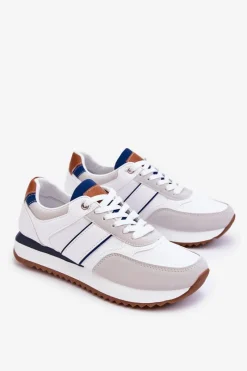 Discount Boto Męskie Buty Sportowe Białe Scotty