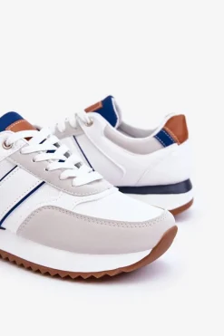 Discount Boto Męskie Buty Sportowe Białe Scotty