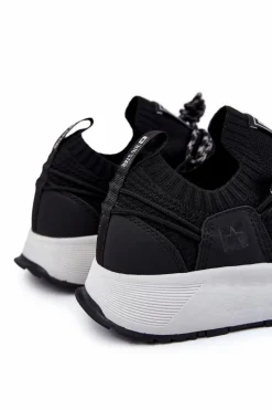 Męskie Buty Sportowe Big Star KK174015 Czarne Męskie Obuwie Sportowe Męskie