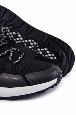 Męskie Buty Sportowe Big Star KK174015 Czarne Męskie Obuwie Sportowe Męskie