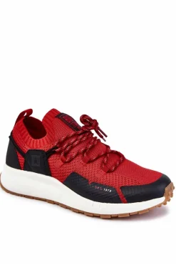 Obuwie Sportowe Męskie>Big Star Shoes Męskie Buty Sportowe Big Star KK174013 Czerwone Czerwony