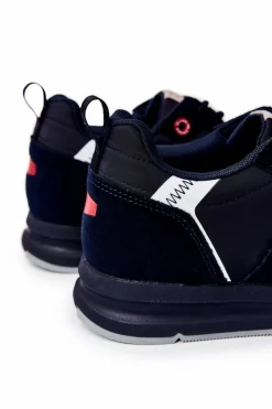 Sale Męskie Buty Sportowe JJ1R4015C Granatowe Męskie Obuwie Sportowe Męskie