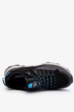 Best Męskie Buty Sportowe Memory Foam System Big Star LL174130 Czarne Męskie Obuwie Sportowe Męskie