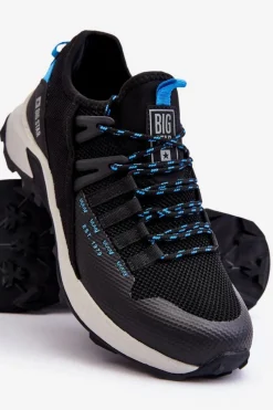 Best Męskie Buty Sportowe Memory Foam System Big Star LL174130 Czarne Męskie Obuwie Sportowe Męskie