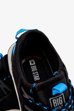 Best Męskie Buty Sportowe Memory Foam System Big Star LL174130 Czarne Męskie Obuwie Sportowe Męskie