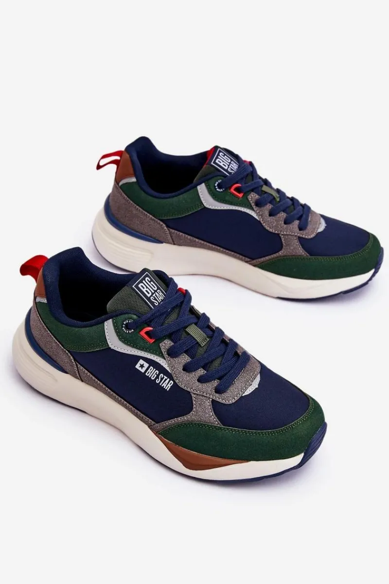 Clearance Big Star Shoes Męskie Buty Sportowe Memory Foam Big Star LL174237 Multikolor