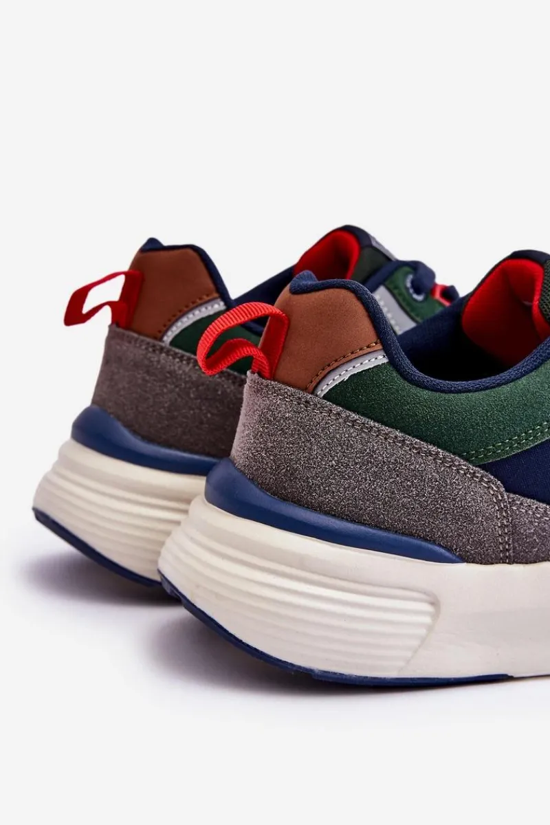 Clearance Big Star Shoes Męskie Buty Sportowe Memory Foam Big Star LL174237 Multikolor