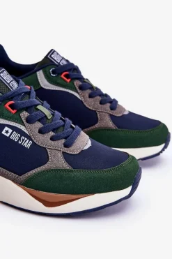 Clearance Big Star Shoes Męskie Buty Sportowe Memory Foam Big Star LL174237 Multikolor