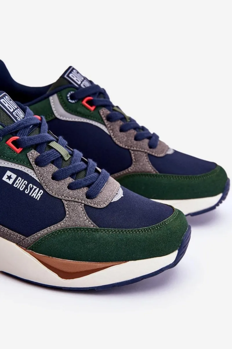 Clearance Big Star Shoes Męskie Buty Sportowe Memory Foam Big Star LL174237 Multikolor