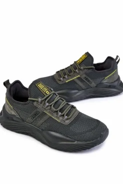 New Big Star Shoes Męskie Buty Sportowe Memory Foam Big Star KK174256 Khaki