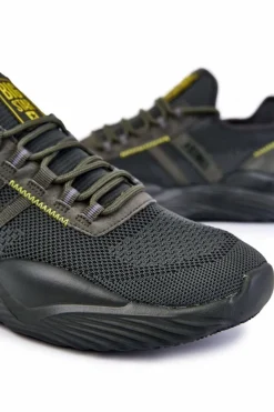 New Big Star Shoes Męskie Buty Sportowe Memory Foam Big Star KK174256 Khaki