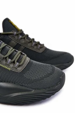 New Big Star Shoes Męskie Buty Sportowe Memory Foam Big Star KK174256 Khaki