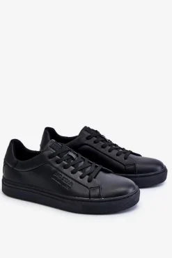 Best Męskie Buty Sportowe Memory Foam Big Star LL174194 Czarne Męskie Obuwie Sportowe Męskie