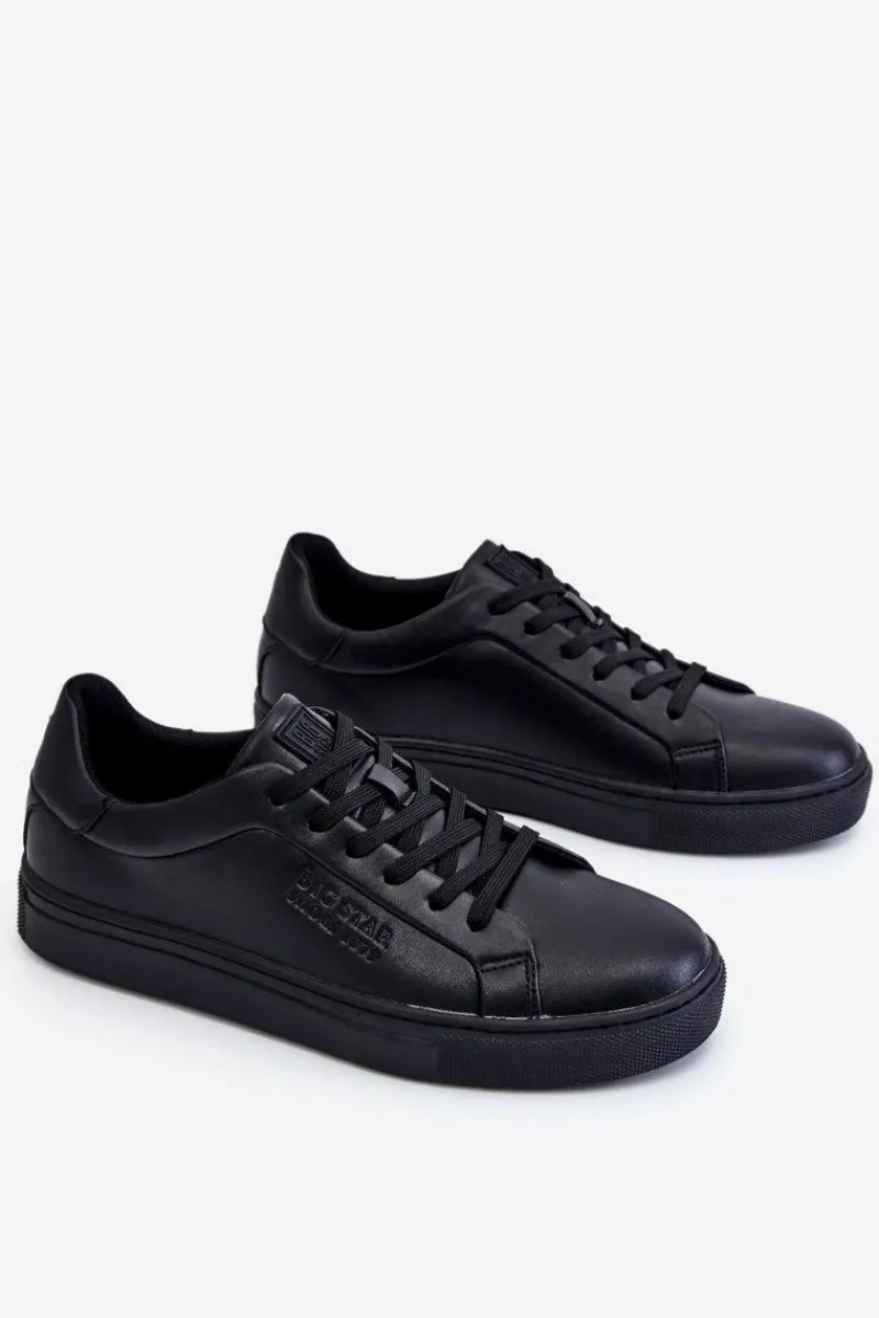 Best Męskie Buty Sportowe Memory Foam Big Star LL174194 Czarne Męskie Obuwie Sportowe Męskie