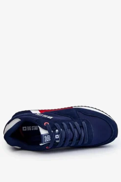 Clearance Big Star Shoes Męskie Buty Sportowe Memory Foam System Big Star LL174159 Granatowe